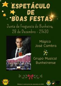 Espetculo de Boas Festas do GMB, sbado 28/12 pelas 21h30