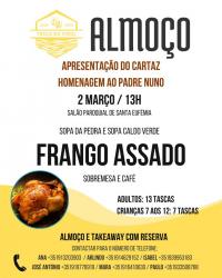 ALMOO HOMENAGEM REV. P. NUNO GIL - 2mar2025 -13H- SANTA EUFMIA