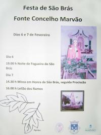 Festas de So Brs em Fonte Concelho Marvo